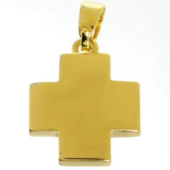 Palais du Rosaire Croix carrée en nacre et métal doré de 1.6cm^ Médaille Et Croix Métal