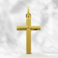 Palais du Rosaire Croix chrétienne en Or 22mm^ Croix En Pendentif | Médaille Et Croix Or
