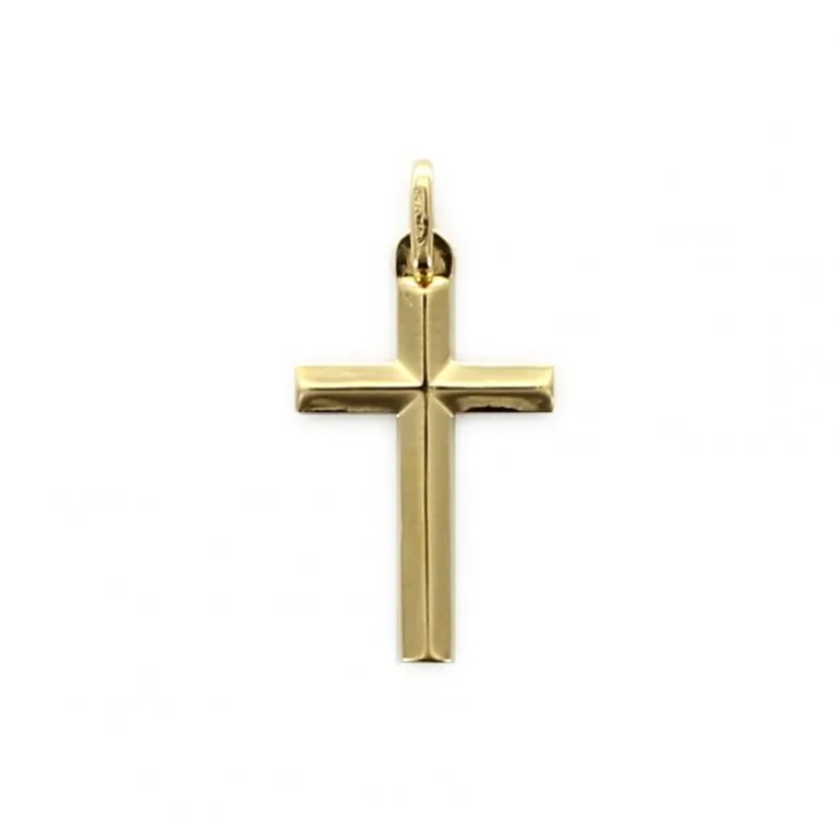 Palais du Rosaire Croix chrétienne en Or 22mm^ Croix En Pendentif | Médaille Et Croix Or
