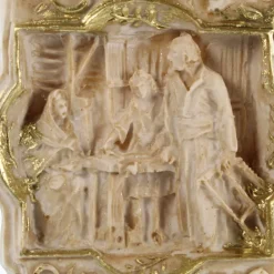 Palais du Rosaire Croix des 4 évangélistes avec l'apparition de Lourdes 30cm^ Croix Religieuse | Crucifix Résine
