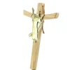 Palais du Rosaire Croix du Christ Glorieux en bois d'olivier de 15cm^ Crucifix Bois | Crucifix Métal