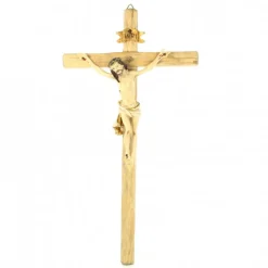 Palais du Rosaire Croix en bois avec Christ en résine^ Crucifix Résine | Crucifix Bois