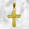 Palais du Rosaire Croix en Or "croisée des chemins" 9 carats^ Croix En Pendentif | Médaille Et Croix Or