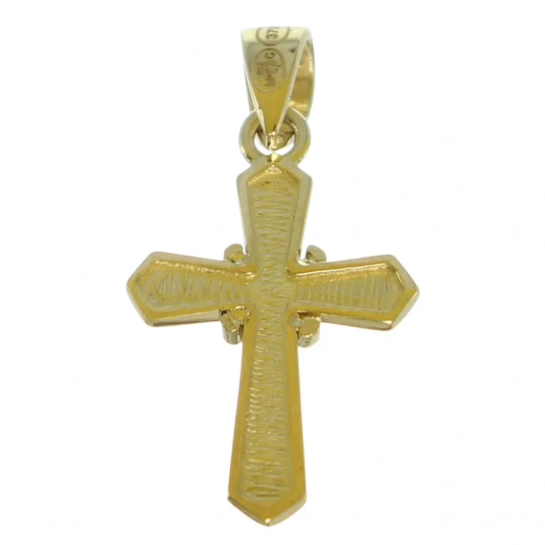 Palais du Rosaire Croix en Or "croisée des chemins" 9 carats^ Croix En Pendentif | Médaille Et Croix Or