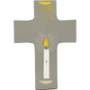 Palais du Rosaire Croix enfantine Cierge de 10cm^ Communion | Croix Religieuse