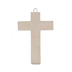Palais du Rosaire Croix Religieuse en Céramique décorée d'une Colombe 10cm^ Croix Religieuse