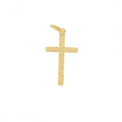 Palais du Rosaire Croix stylisé en métal doré^ Médaille Et Croix Métal