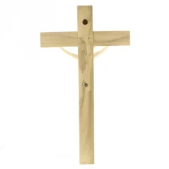 Palais du Rosaire Crucifix Contemporain et Christ doré en résine de 23cm^ Croix Religieuse | Crucifix Résine