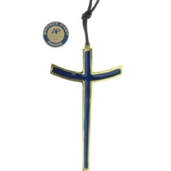 Palais du Rosaire Crucifix en Bronze émaillé 10 cm^ Crucifix Métal
