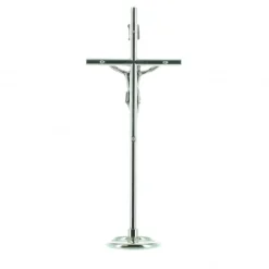 Palais du Rosaire Crucifix en métal sur pied 16 cm^ Crucifix Métal