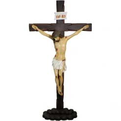 Palais du Rosaire Crucifix en résine à poser de 106 cm^ Crucifix Résine | Statue De Grande Taille