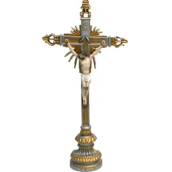 Palais du Rosaire Crucifix en résine style baroque 70 cm à poser^ Crucifix Résine | Statue De Grande Taille