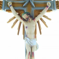 Palais du Rosaire Crucifix en résine style baroque 70 cm à poser^ Crucifix Résine | Statue De Grande Taille