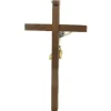 Palais du Rosaire Crucifix style baroque en bois et Christ argenté 22cm^ Crucifix Bois