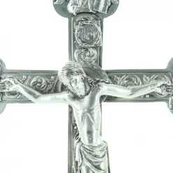 Palais du Rosaire Crucifix sur socle 4 évangéliste 26 cm^ Crucifix Métal