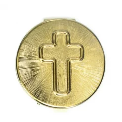 Palais du Rosaire Custode à Hostie dorée avec une croix^ Custode