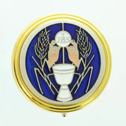 Palais du Rosaire Custode de Communion dorée^ Communion | Custode