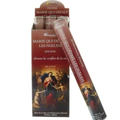 Palais du Rosaire Encens religieux Marie qui défait les Noeuds 20 bâtonnets^ Encens En Bâtonnets