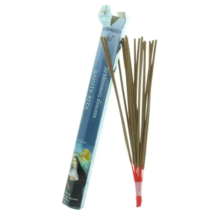 Palais du Rosaire Encens religieux Sainte Rita 20 bâtonnets^ Encens En Bâtonnets