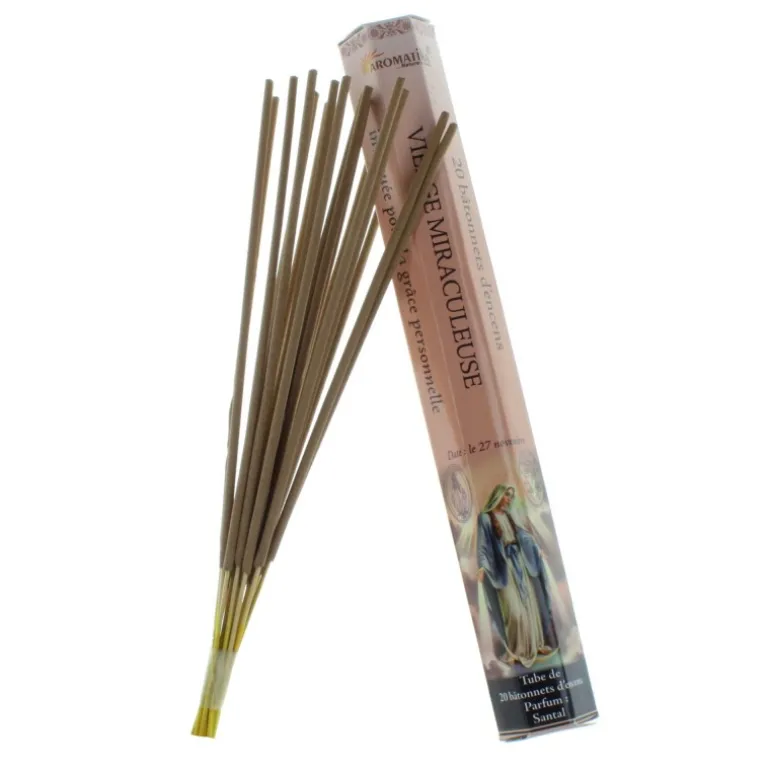 Palais du Rosaire Encens religieux Vierge Miraculeuse 20 bâtonnets^ Encens En Bâtonnets