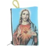 Palais du Rosaire Etui à Chapelet en fil doré 10x7 cm décoré des Cœurs Unis^ Porte-Monnaie | Etui À Chapelet