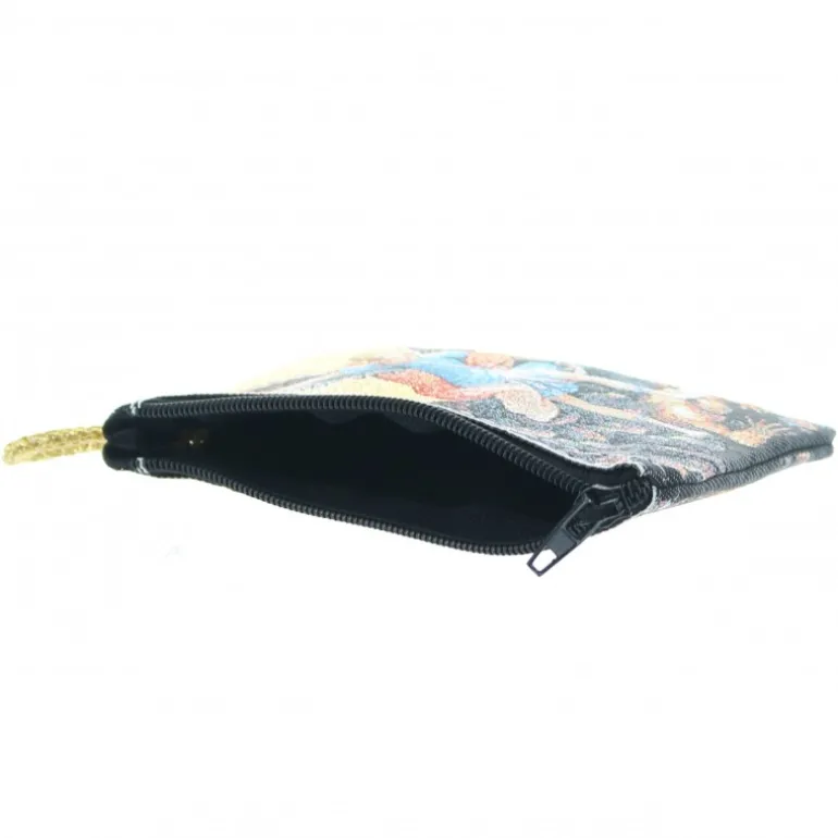 Palais du Rosaire Etui à Chapelet en fil doré 10x7 cm décoré de Saint Michel^ Porte-Monnaie | Etui À Chapelet