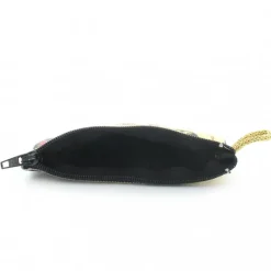 Palais du Rosaire Etui à Chapelet en fil doré 10x7 cm décoré des Cœurs Unis^ Porte-Monnaie | Etui À Chapelet