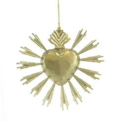 Palais du Rosaire Ex-voto doré coeur rouge radieux^ Ex-Voto