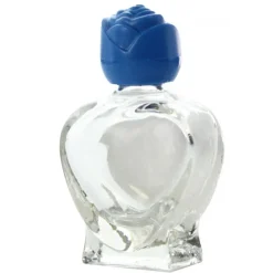 Palais du Rosaire Flacon verre en coeur Apparition de Lourdes avec 20 ml d'eau de Lourdes^ Flacon Eau De Lourdes