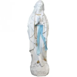 Palais du Rosaire Grande Statue Notre Dame de Lourdes pour l'exterieur 80 cm en résine^ Statue De Grande Taille | Statue Pour Extérieur