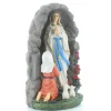 Palais du Rosaire Grotte en résine avec l'apparition de Lourdes au chapelet 22 cm^ Statue De Notre Dame De Lourdes