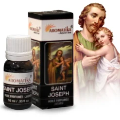 Palais du Rosaire Huile essentielle religieuse Saint Joseph, parfum jasmin 10ml^ Huile Religieuse