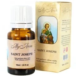 Palais du Rosaire Huile essentielle religieuse de Saint Joseph, parfum oliban vanille 10ml^ Huile Religieuse
