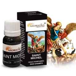 Palais du Rosaire Huile essentielle religieuse Saint Michel parfumée au Nag Champa 10ml Aromatika^ Huile Religieuse