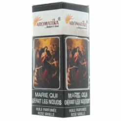 Palais du Rosaire Huile essentielle religieuse Marie qui défait les noeuds, à la rose vanillée 10ml^ Huile Religieuse