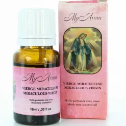 Palais du Rosaire Huile essentielle religieuse Vierge Miraculeuse parfumée à la Rose Musc 10ml^ Huile Religieuse