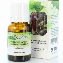 Palais du Rosaire Huile essentielle religieuse Saint Raphaël parfumée au Jasmin de 10ml^ Huile Religieuse