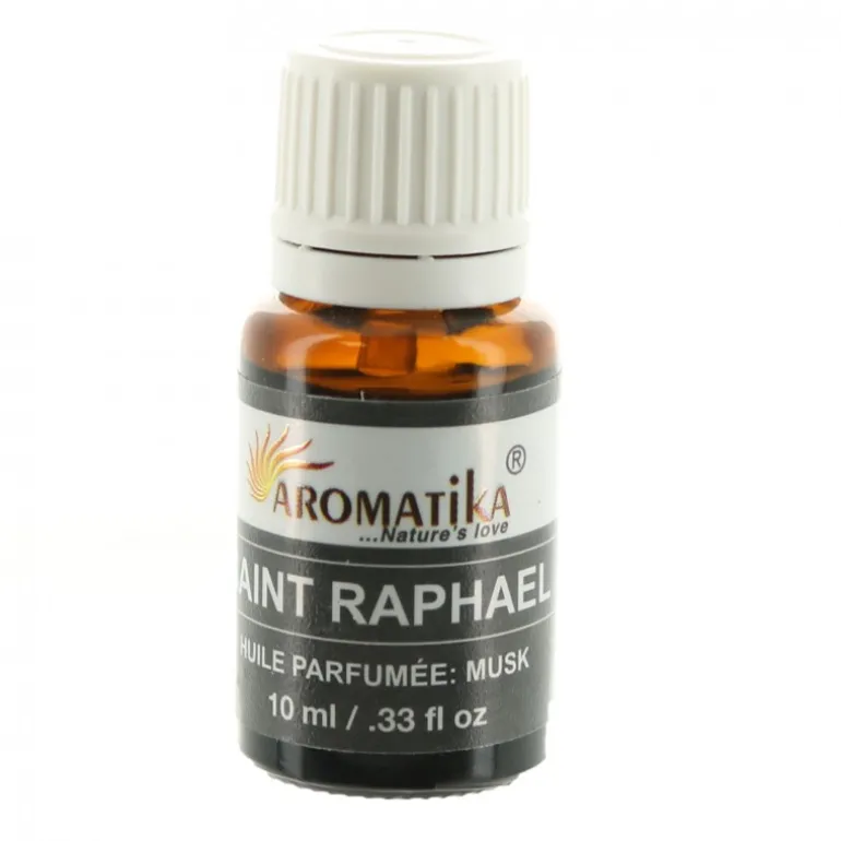 Palais du Rosaire Huile essentielle religieuse Saint Raphaël parfumée au musc de 10ml^ Huile Religieuse