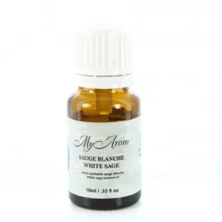 Palais du Rosaire Huile essentielle religieuse parfumée à la Sauge Blanche avec prière 10ml^ Huile Religieuse