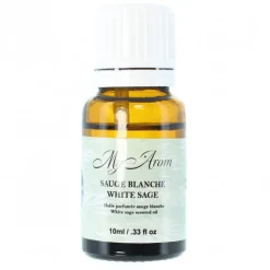 Palais du Rosaire Huile essentielle religieuse parfumée à la Sauge Blanche avec prière 10ml^ Huile Religieuse