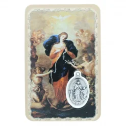 Palais du Rosaire Image religieuse de Marie qui Défait les Nœuds avec une médaille^ Image Religieuse