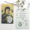 Palais du Rosaire Image religieuse de Notre Dame du Perpétuel Secours avec médaille^ Image Religieuse