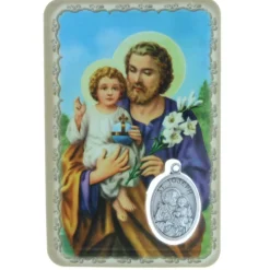 Palais du Rosaire Image religieuse de Saint Joseph avec une médaille^ Image Religieuse