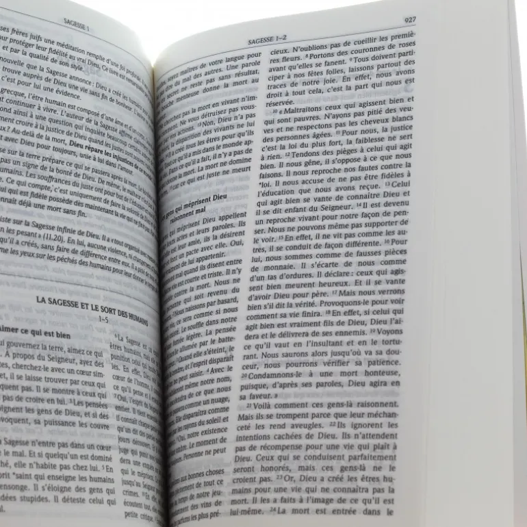 Palais du Rosaire La bible, Parole de vie 17,5 cm^ Bible Catholique