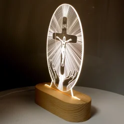 Palais du Rosaire Lampe à LED avec une croix lumineuse^ Lampe