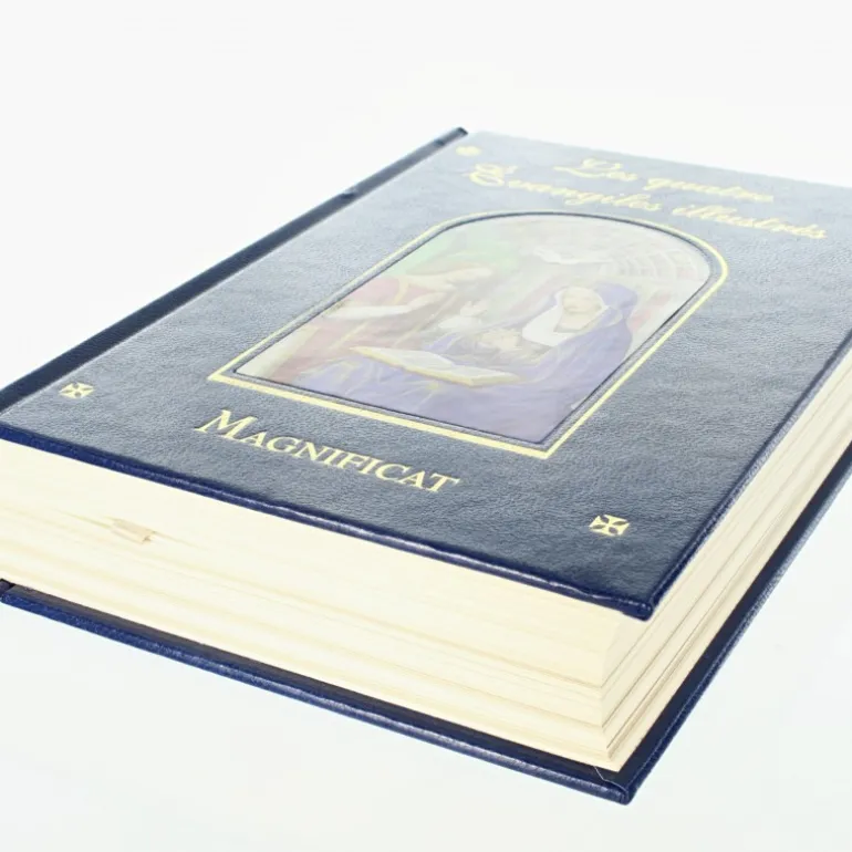 Palais du Rosaire Livre Les quatre évangiles illustrés^ Bible Catholique | Livre De Prière