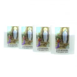 Palais du Rosaire Lot de 4 bougies blanches Notre Dame de Lourdes 6cm 20h^ Bougie Votive