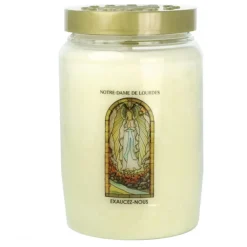 Palais du Rosaire Lot de 10 Bougies de dévotion 3 jours Notre Dame de Lourdes^ Bougie De Dévotion