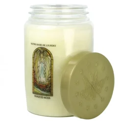 Palais du Rosaire Lot de 3 Bougies de dévotion 3 jours Notre Dame de Lourdes^ Bougie Neuvaine
