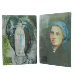 Palais du Rosaire Lot de 2 cartes postales bidimensionnelles de la Vierge Marie de Lourdes^ Carte Postale De Lourdes